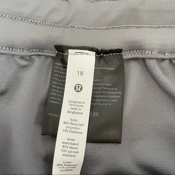 NWT Lululemon SeaWheeze Reflective Euphoria Tracker Shorts Size 18 - Picture 7 of 7